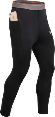 Kyk Solid Men Black Tights