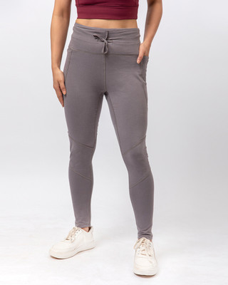 BlissClub Solid Women Grey Tights