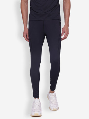 JUMP USA Solid Men Black Tights