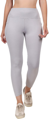 INDIZO Solid Women Grey Tights