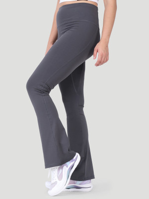 Woomfox Solid Women Grey Tights