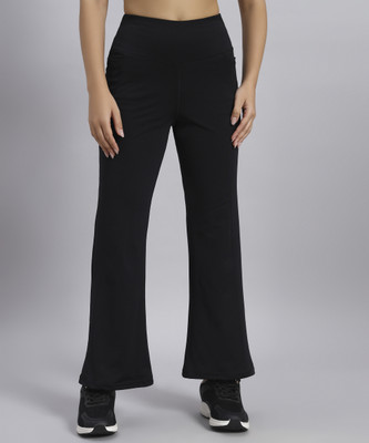 BEING RUNNER Solid Women Black Tights