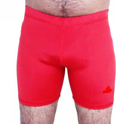 sports trading Solid Men Red Tights