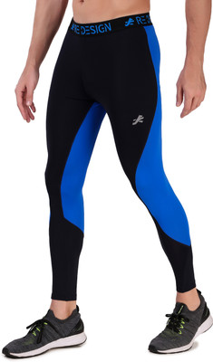 ReDesign Apparels Color Block Men Blue Tights