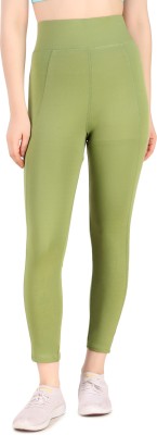 KEOTI Solid Women Light Green Tights