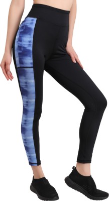 Kyk Printed Women Black, Blue Tights