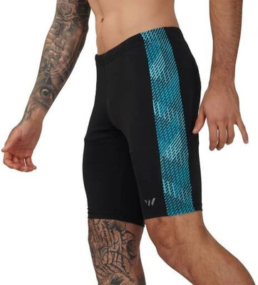 NINQ Printed Men Black Tights