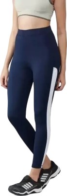 REVIZO Solid Women Blue, White Tights