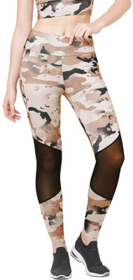 Laasa Sports Printed Women Multicolor Tights