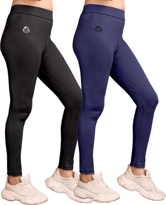 Kashikey creation Solid Women Blue Tights