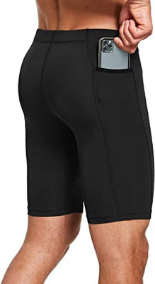 WMX Solid Men Black Tights
