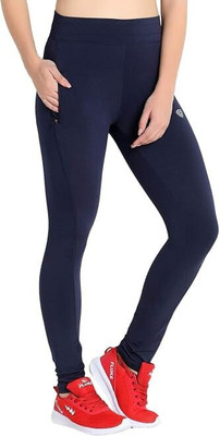 SMARTOTS Solid Women Dark Blue Tights