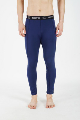 GOTO Solid Men Blue Tights