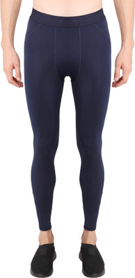 Athmonk Solid Men Dark Blue Tights