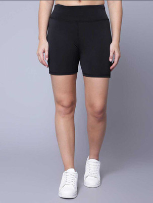 humky Solid Women Black Tights
