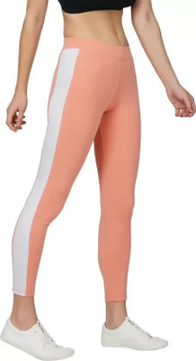 KGN HUB Color Block Women Pink Tights