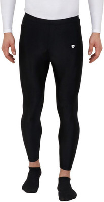 Kyk Solid Men Black Tights