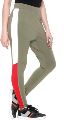 PIPASA WOMEN Color Block Women Light Green Tights