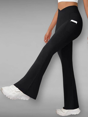 COLOR CAPITAL Solid Women Black Tights