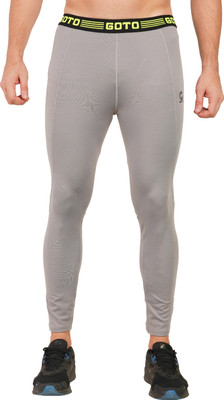 GOTO Solid Men Grey Tights