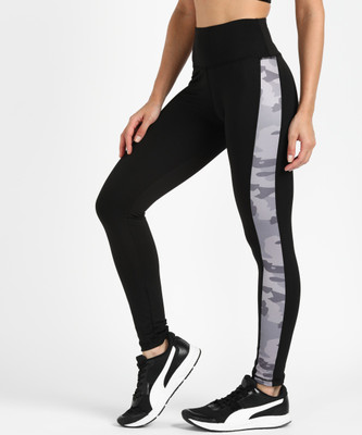 Rock Paper Scissors Printed Women Black Tights