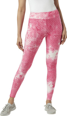 Ajile By Pantaloons Printed Women Pink Tights