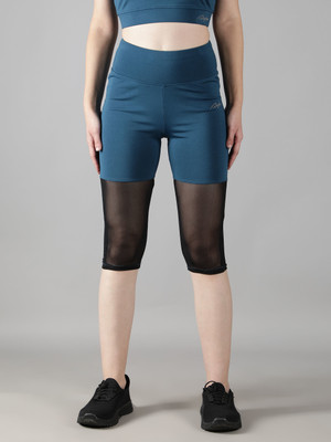 Waylene Color Block Women Blue, Black Tights