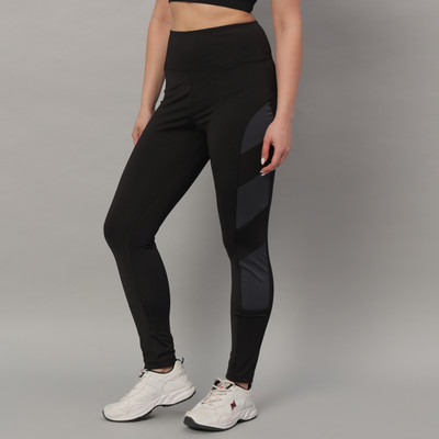 GLITO Color Block Women Grey Tights