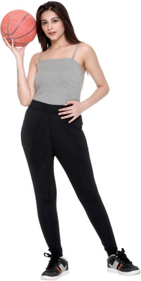 WOOLVALLEY Striped Women Maroon Tights