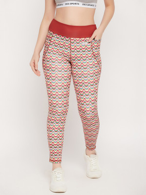 Clovia Printed Women Multicolor Tights