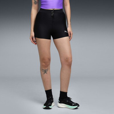 PUMA Solid Women Black Tights