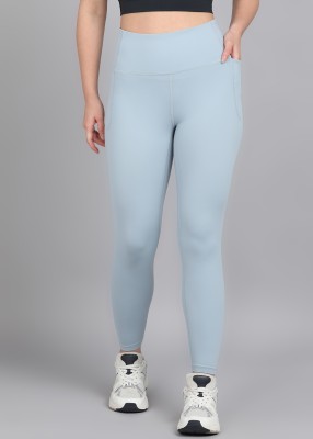 UNDER ARMOUR Solid Women Blue Tights