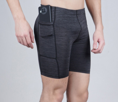 NINQ Solid Men Black Tights