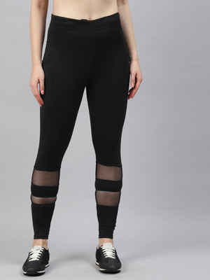 BLINKIN Solid Women Black Tights