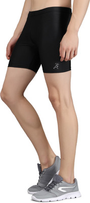 Attirezone Solid Men Black Tights