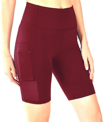 Xingr Solid Women Maroon Tights