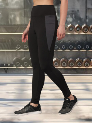 UNICUS APPAREL Color Block Women Grey Tights
