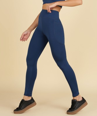 Nexstep Printed Women Blue Tights