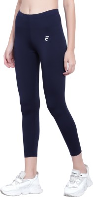 Fashion Crown Solid, Printed Women Dark Blue Tights