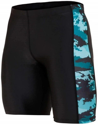 Sportinger Printed Men Black Tights
