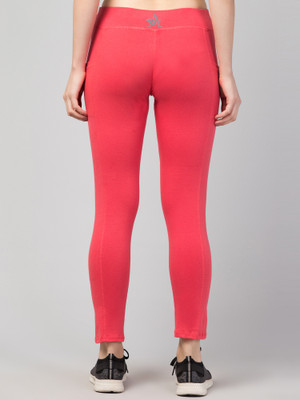 Apraa & Parma Solid Women Pink Tights