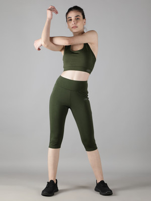 Waylene Solid Women Green Tights