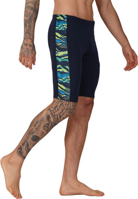 NINQ Printed Men Black Tights