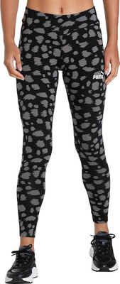 PUMA Animal Print Women Black Tights