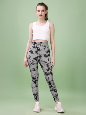 TIGERSNAKE Solid Women Grey, Black Tights