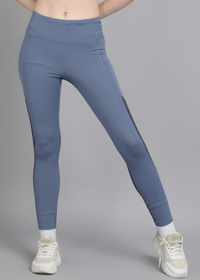 UNDER ARMOUR Solid Women Grey Tights