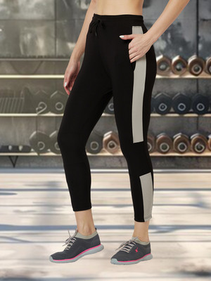 UNICUS APPAREL Color Block Women Black Tights