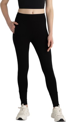 VAN HEUSEN Solid Women Black Tights