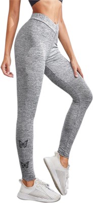 DTR FASHION Solid Women Grey Tights