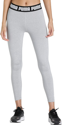 PUMA Solid Women Grey Tights